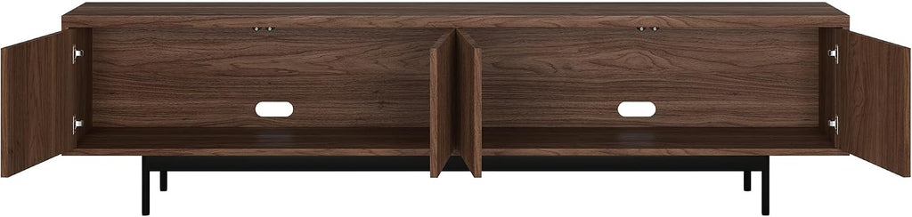 Walnut Media Console TV Storage Stand
