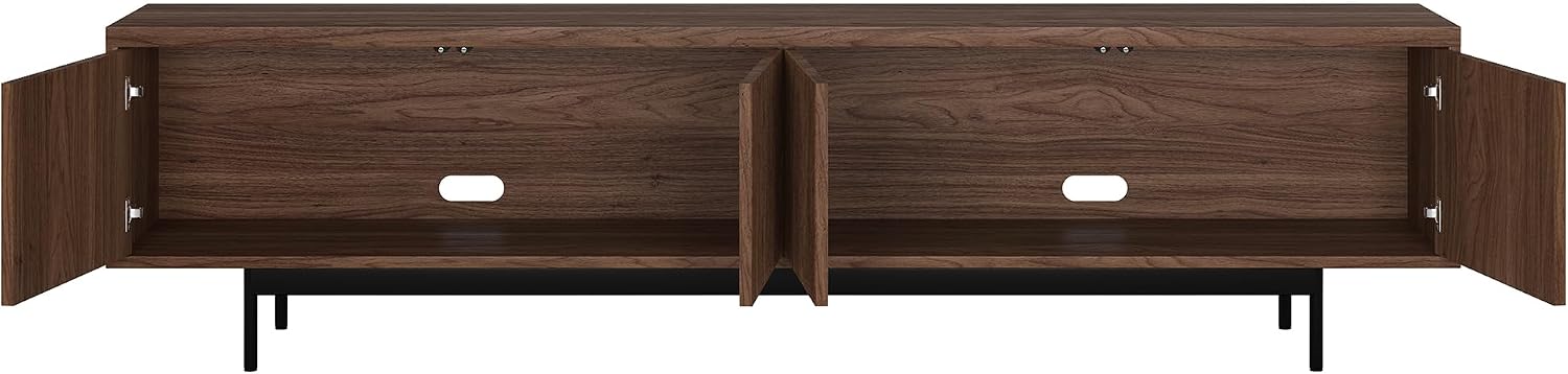 Walnut Media Console TV Storage Stand