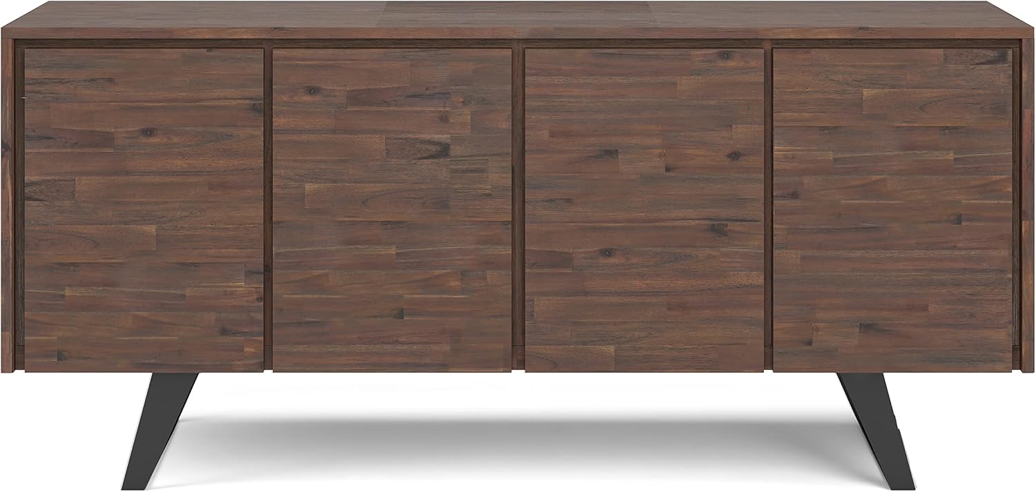 Charcoal Wood Storage Sideboard Cabinet