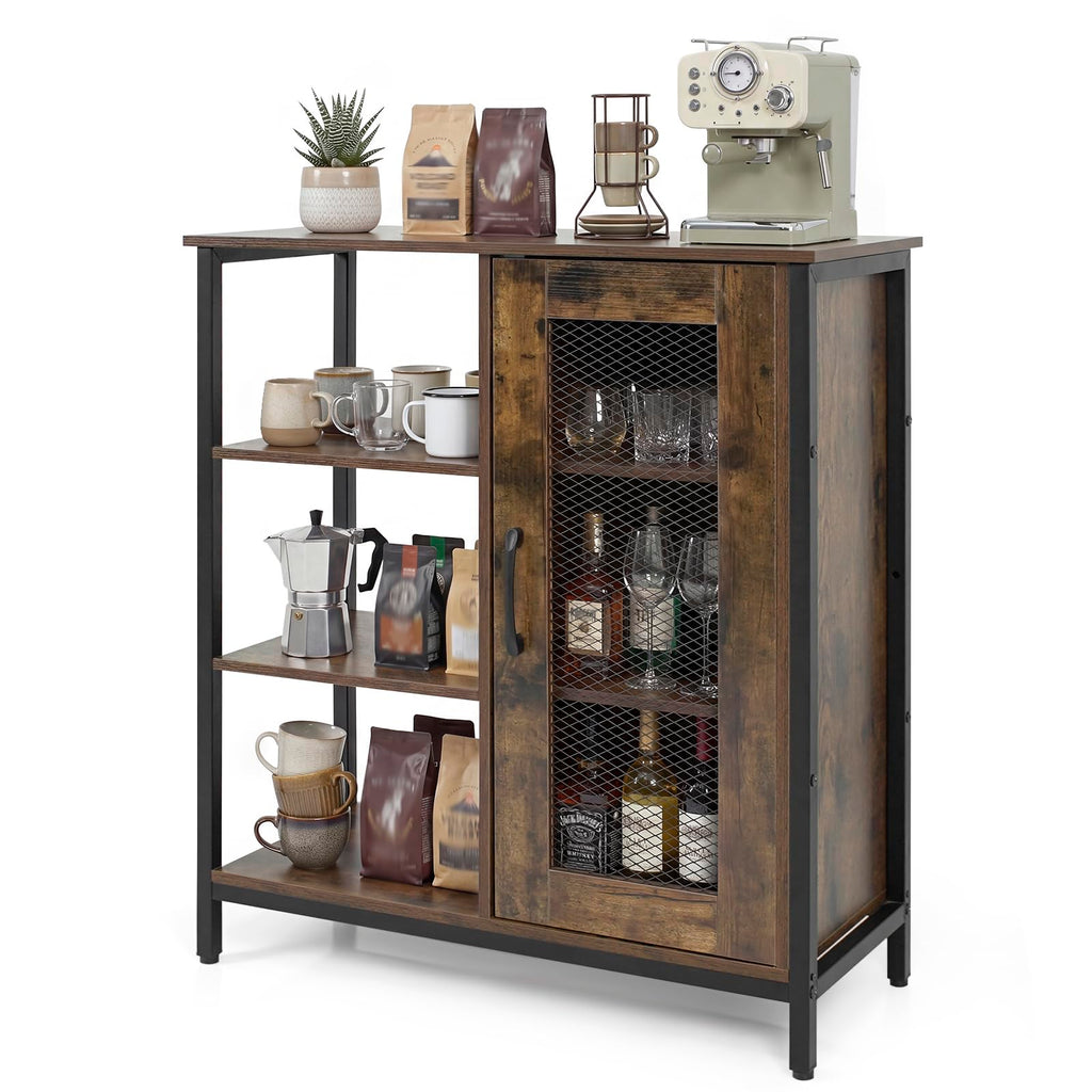 Industrial Kitchen Buffet Sideboard Storage Cabinet