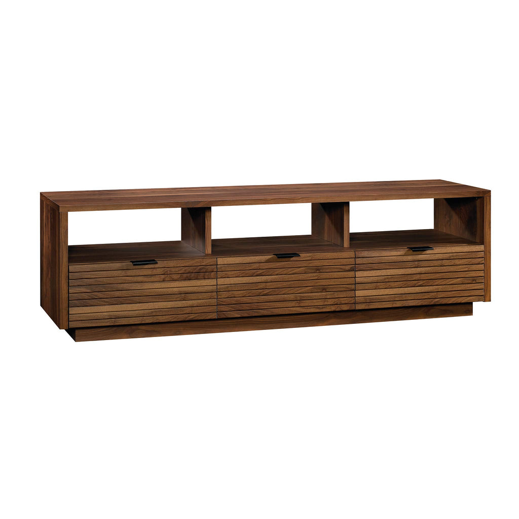 Walnut Large Storage TV Credenza Stand