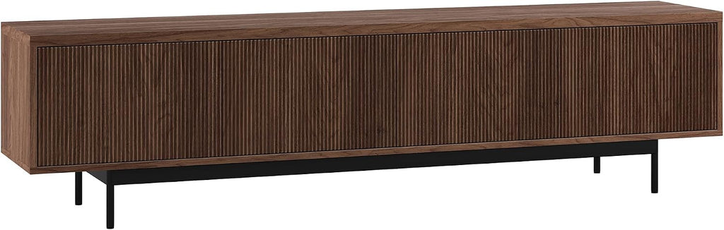 Walnut Media Console TV Storage Stand