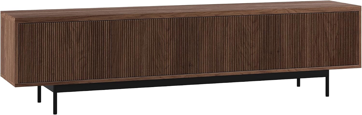 Walnut Media Console TV Storage Stand