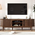 Mid‑Century Walnut TV Stand With Storage