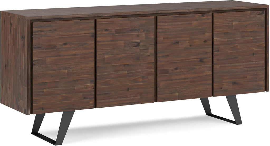 Charcoal Wood Storage Sideboard Cabinet
