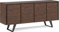 Charcoal Wood Storage Sideboard Cabinet