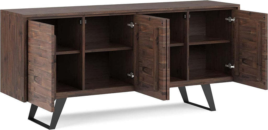 Charcoal Wood Storage Sideboard Cabinet