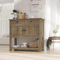Rustic Farmhouse Console Table With Storage