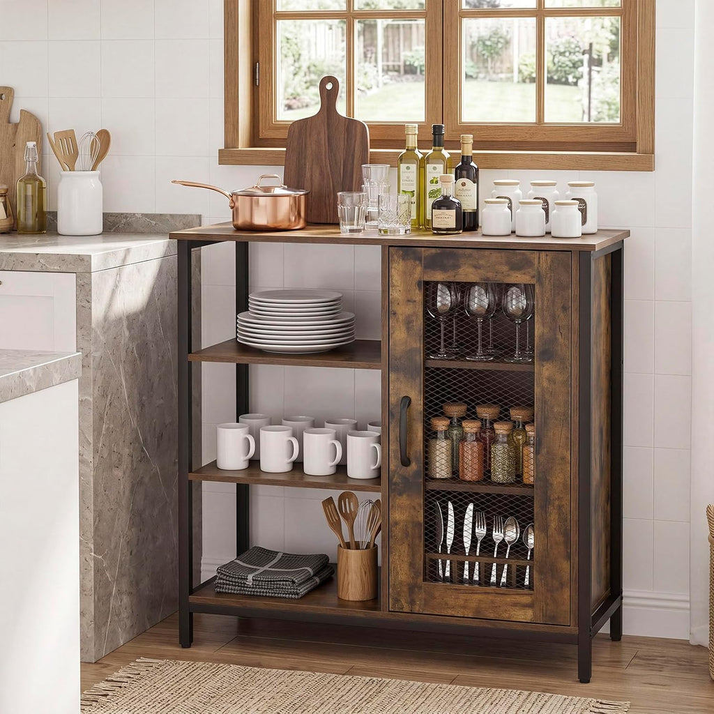 Industrial Kitchen Buffet Sideboard Storage Cabinet