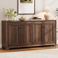 Brown Wood Storage Buffet Sideboard Cabinet