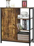 Industrial Sideboard Storage Cabinet With Shelves