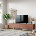 Mid‑Century Walnut Media Storage TV Stand